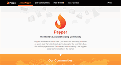 Desktop Screenshot of pepper.com