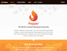Tablet Screenshot of pepper.com