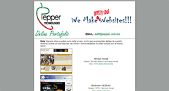Desktop Screenshot of pepper.com.mx