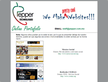 Tablet Screenshot of pepper.com.mx